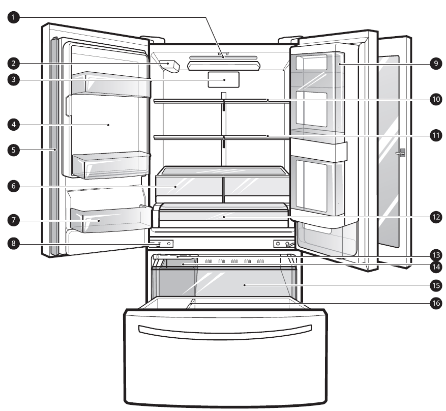 LG LFXS28596 Door-in-Door Refrigerator 2