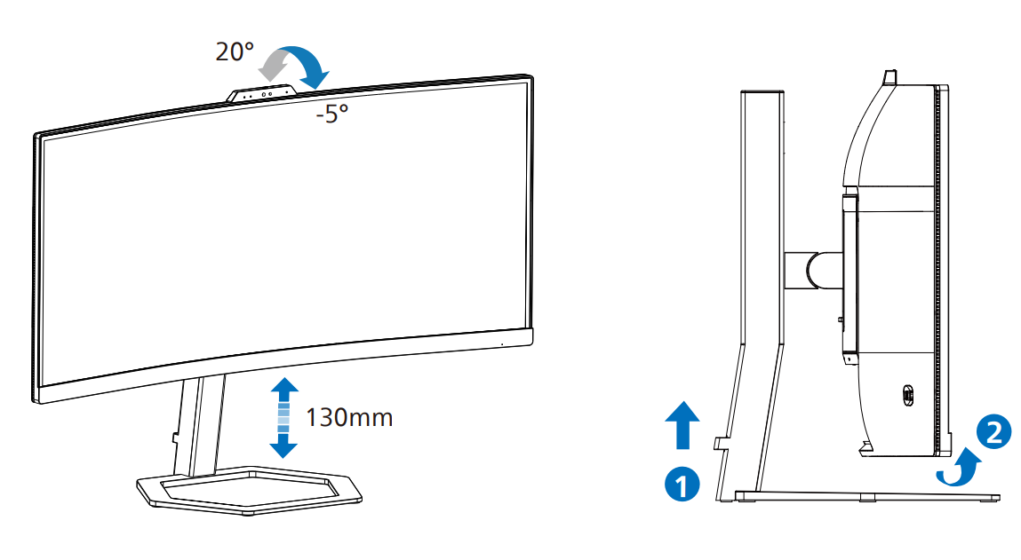 PHILIPS 34-inches Ultra Wide QHD Curved Monitor 12