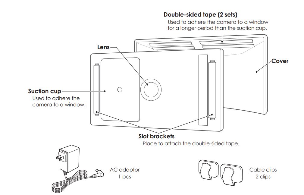 Panasonic KX-HNC500W HomeHawk Window Home Monitoring Camera 6