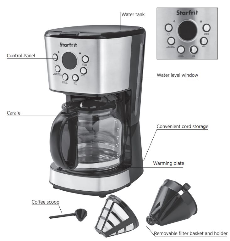 starfrit 12-cup drip coffee maker 2