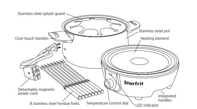 starfrit electric fondue set 1