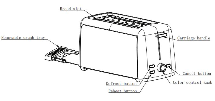 BELLA 4 Slice Long Slot Toaster 1