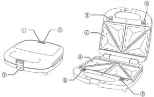 BLACK DECKER WM2000SD 3-in-1 Grill and Sandwich Press 1