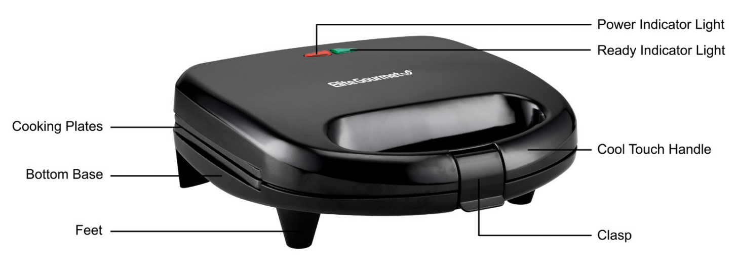 Elite Gourmet ESM2207 Sandwich Panini Maker 1