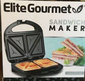 Elite Gourmet ESM2207 Sandwich Panini Maker Instruction Manual
