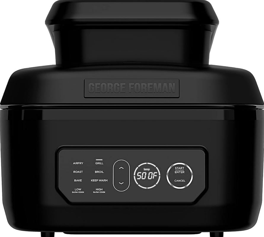 George Foreman MCAFD800D 7-in-1 Electric Indoor Grill