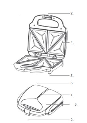 GreenLife Pro Electric Panini Press Grill and Sandwich Maker 1