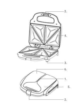 GreenLife Pro Electric Panini Press Grill and Sandwich Maker 1