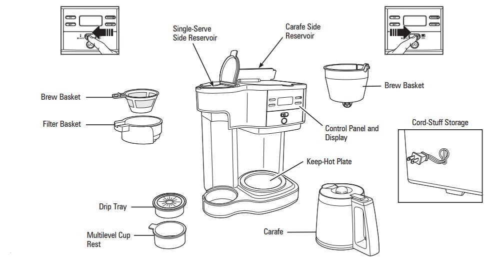 Hamilton Beach 49933 2-Way Drip Coffee Maker 1