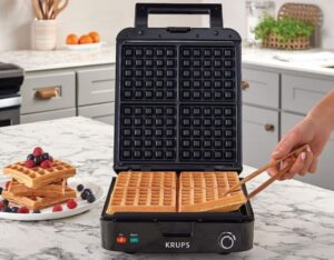 Krups Breakfast Set Stainless Steel Waffle Maker User Manual