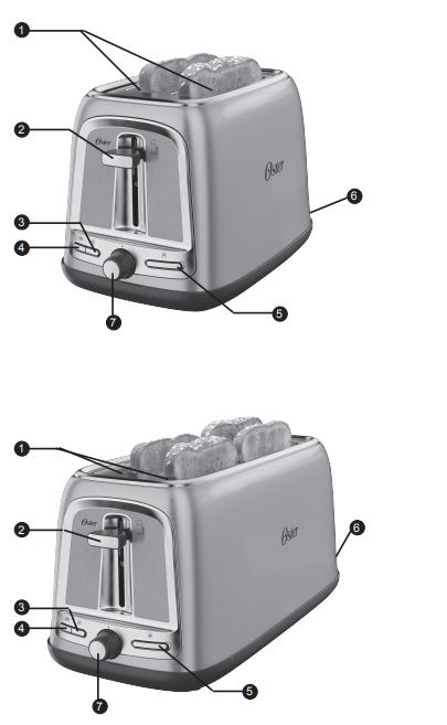 Oster TSSTTRJB08-033 2-Slice Toaster 1