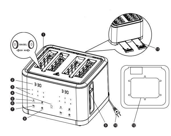 Secura TA5026-UL 4 Slice Toaster 1