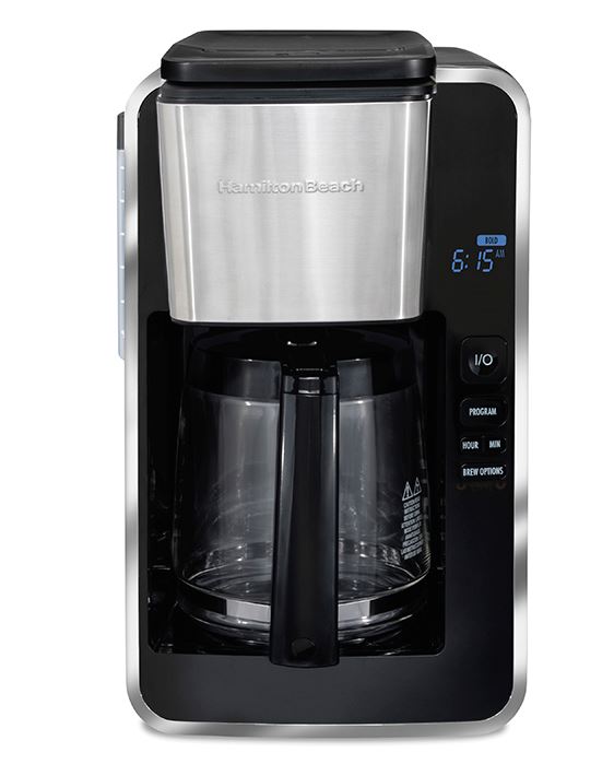 hamilton beach 12 cup programmable front-fill drip coffee maker