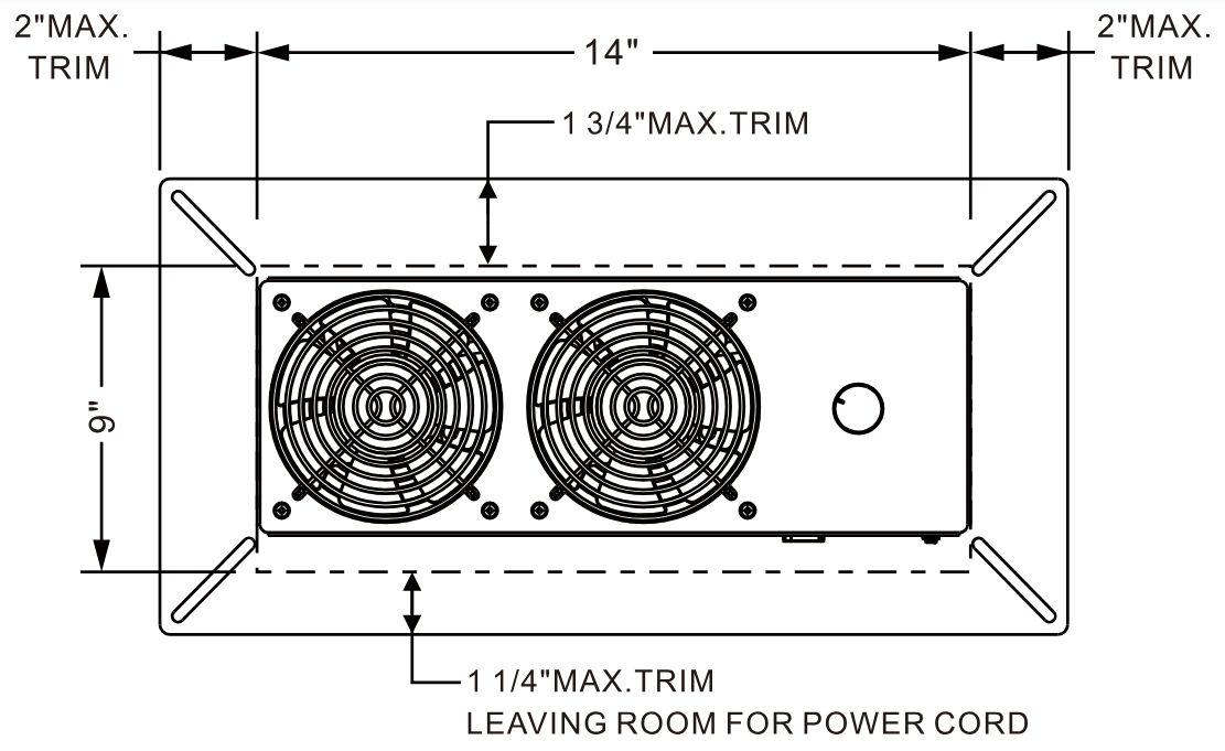 Abestorm 220 CFM Exhaust Fan with Dehumidistat 2