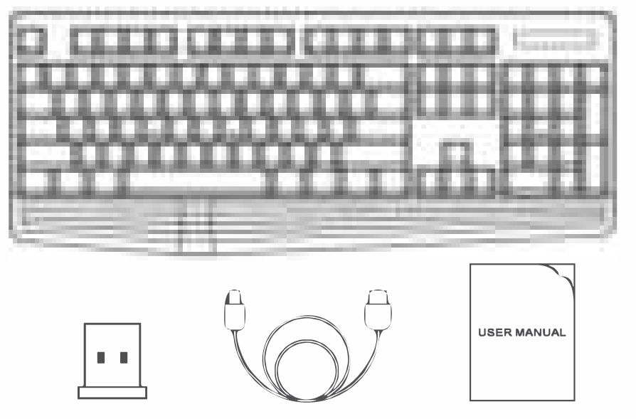 Dongguan Langao Electronics Co Ltd K1061R Wireless Gaming Keyboard 1