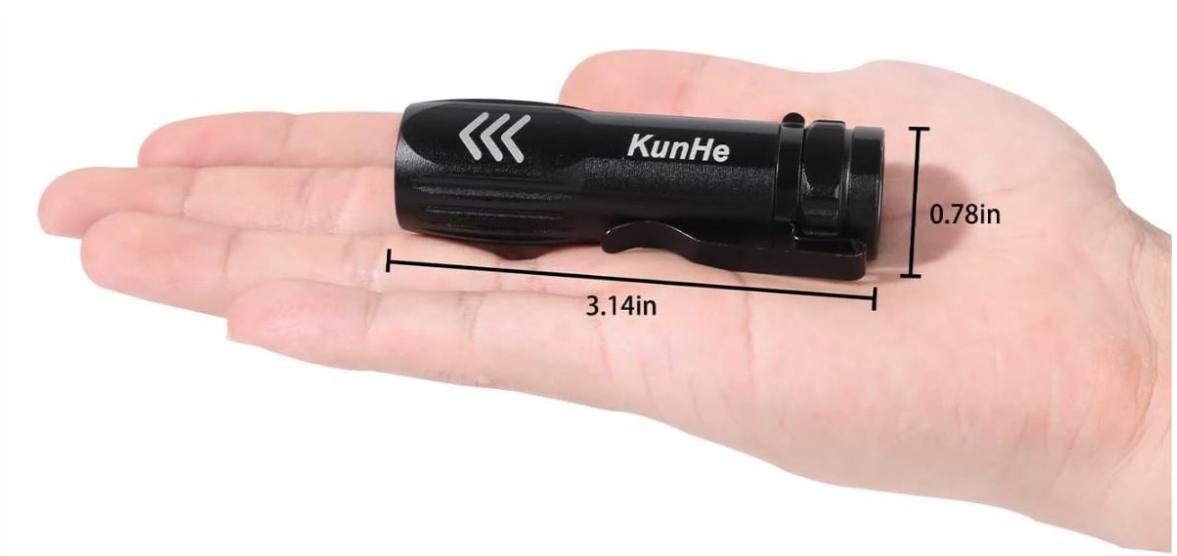 KunHe KH-003 USB Rechargeable Flashlight 2